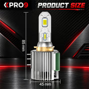 LED крушки PRO9 H15 130W 6000K 12-24V