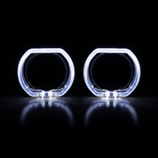 Капачки за LED лупи 3" BMW LED White — к-т 2бр.
