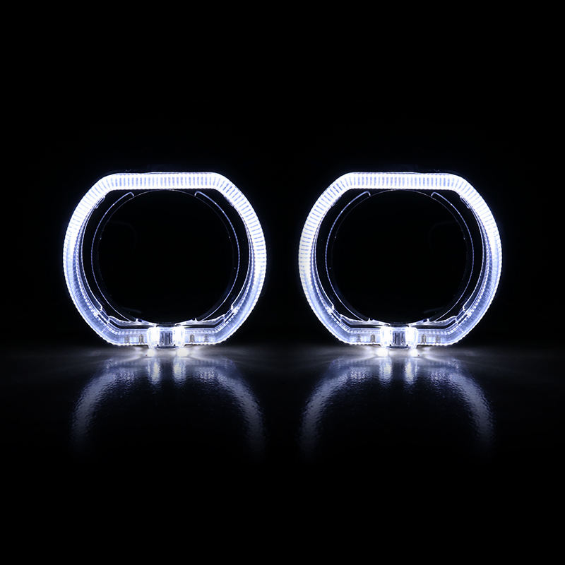 Капачки за LED лупи 3" BMW LED White — к-т 2бр.