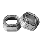 Капачки за LED лупи 2.5" BMW LED White — к-т 2бр.