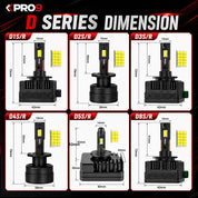 LED крушки PRO9 D1S 130W 6000K 12-24V