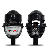 Bi-LED Projector Lenses for Retrofit 55W 2.5 inch +500% brightness 8500lm 6000K low and high beam — set of 2 pcs.