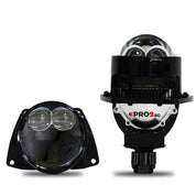 Bi-LED Лупи за вграждане 80W 3 инча +500% яркост 10000lm 6000K къси и дълги — к-т 2бр.