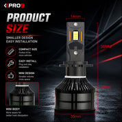 LED крушки PRO9 H7 60W 6000K 14000lm 12-24V