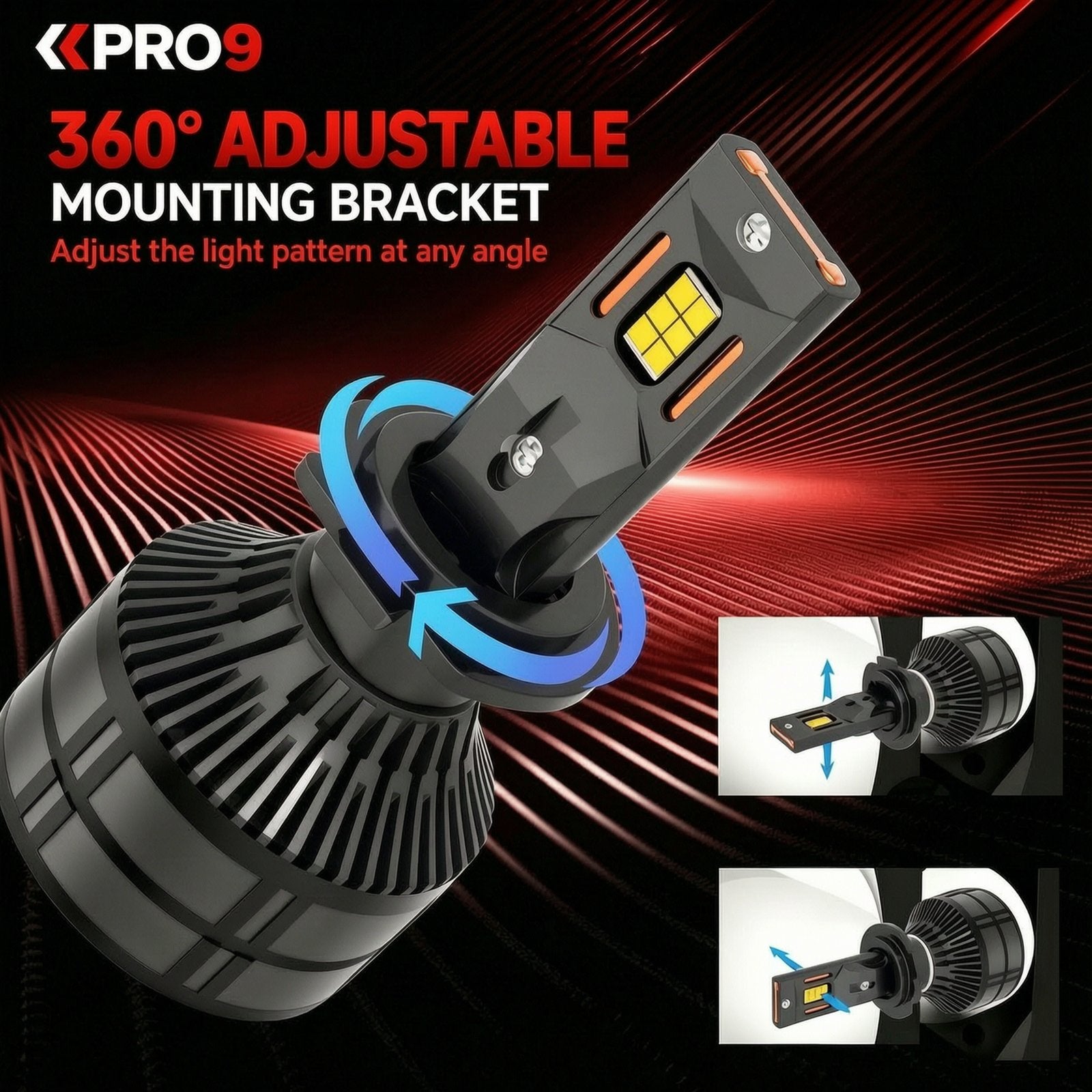 LED крушки PRO9 H7 60W 6000K 14000lm 12-24V